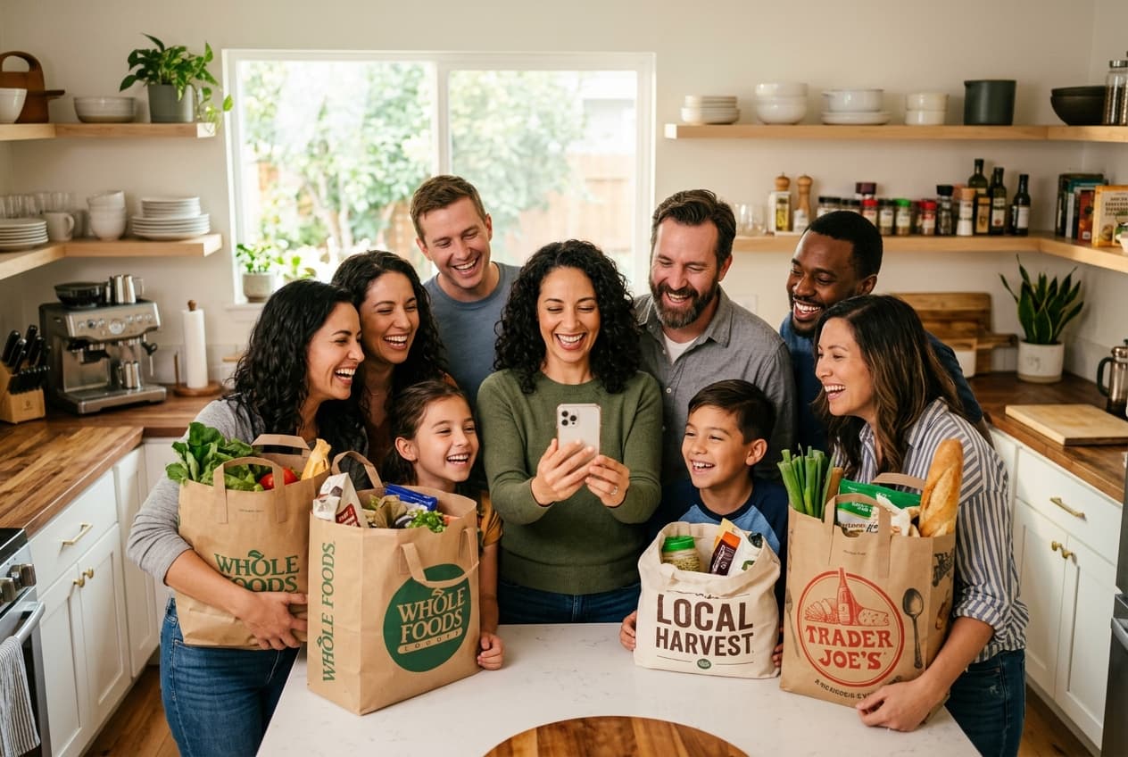 Family Shopping Together